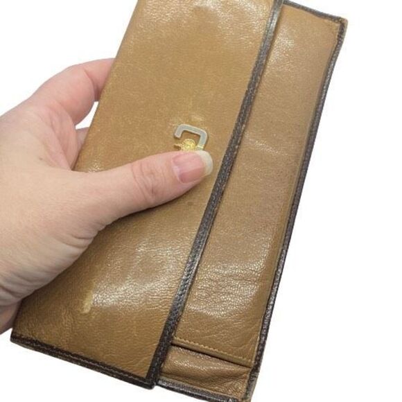 Authentic Celine Paris Vintage Brown Leather Basic Long Slim Wallet - Picture 11 of 11